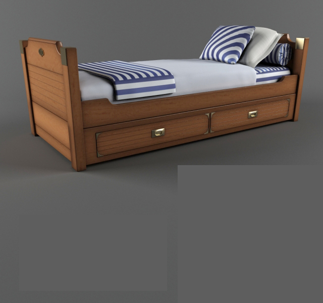 单体模型 国外模型 儿童家具 儿童床