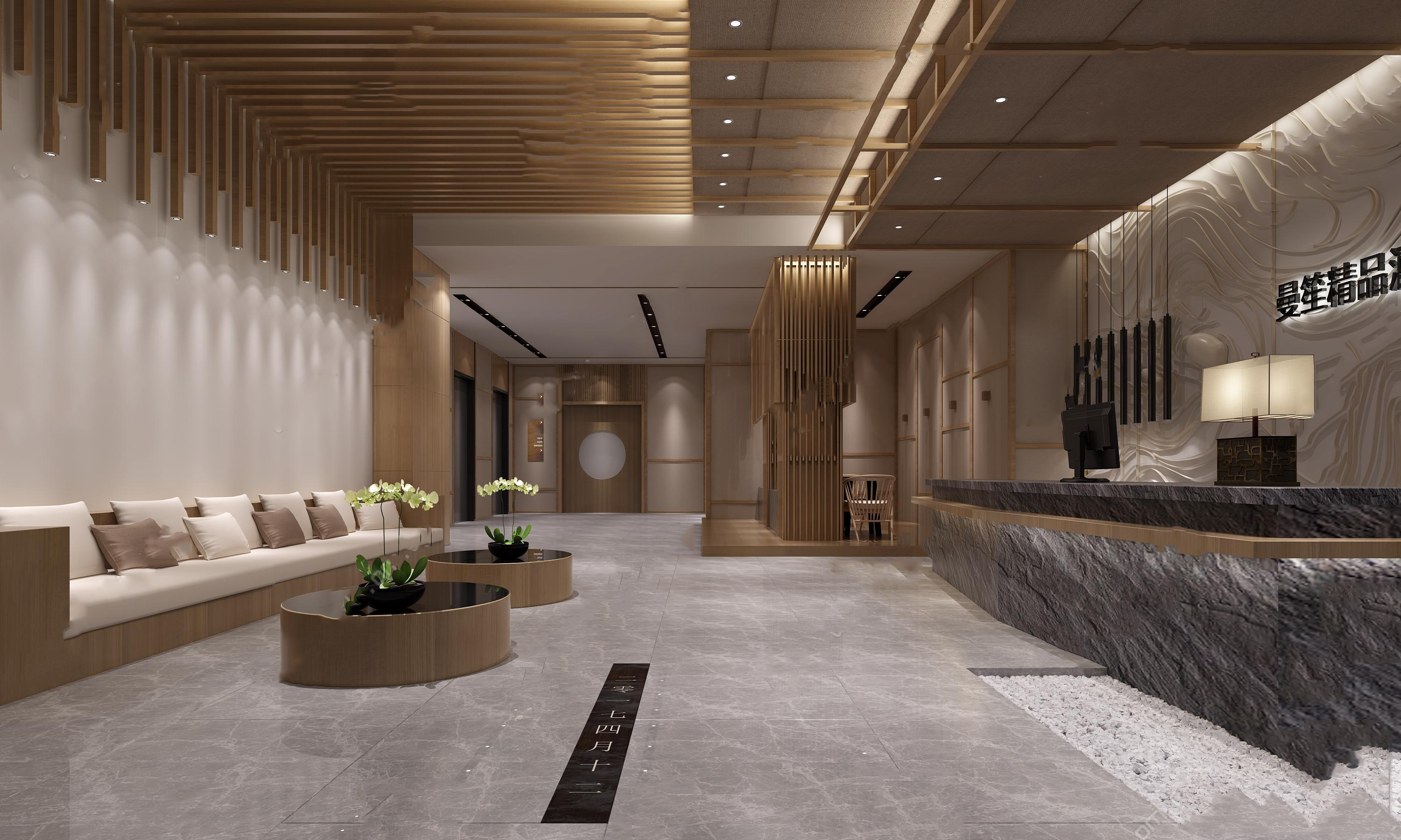 【名师联】现代酒店大堂前台142168