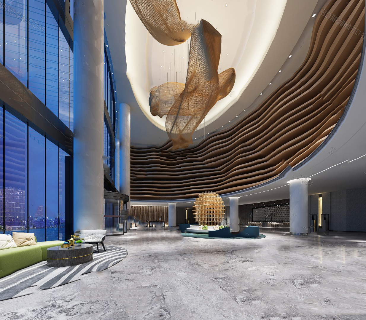 【名师联】现代酒店大厅5142177