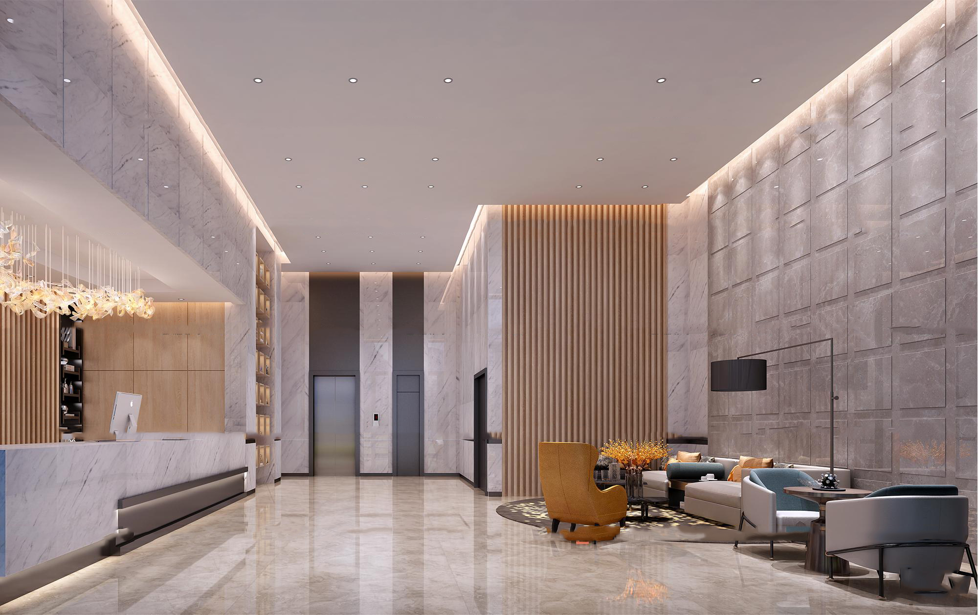 家装&公寓设计 现代风格 轻奢风格 设计氛围 轻奢主义 场景模型 酒店