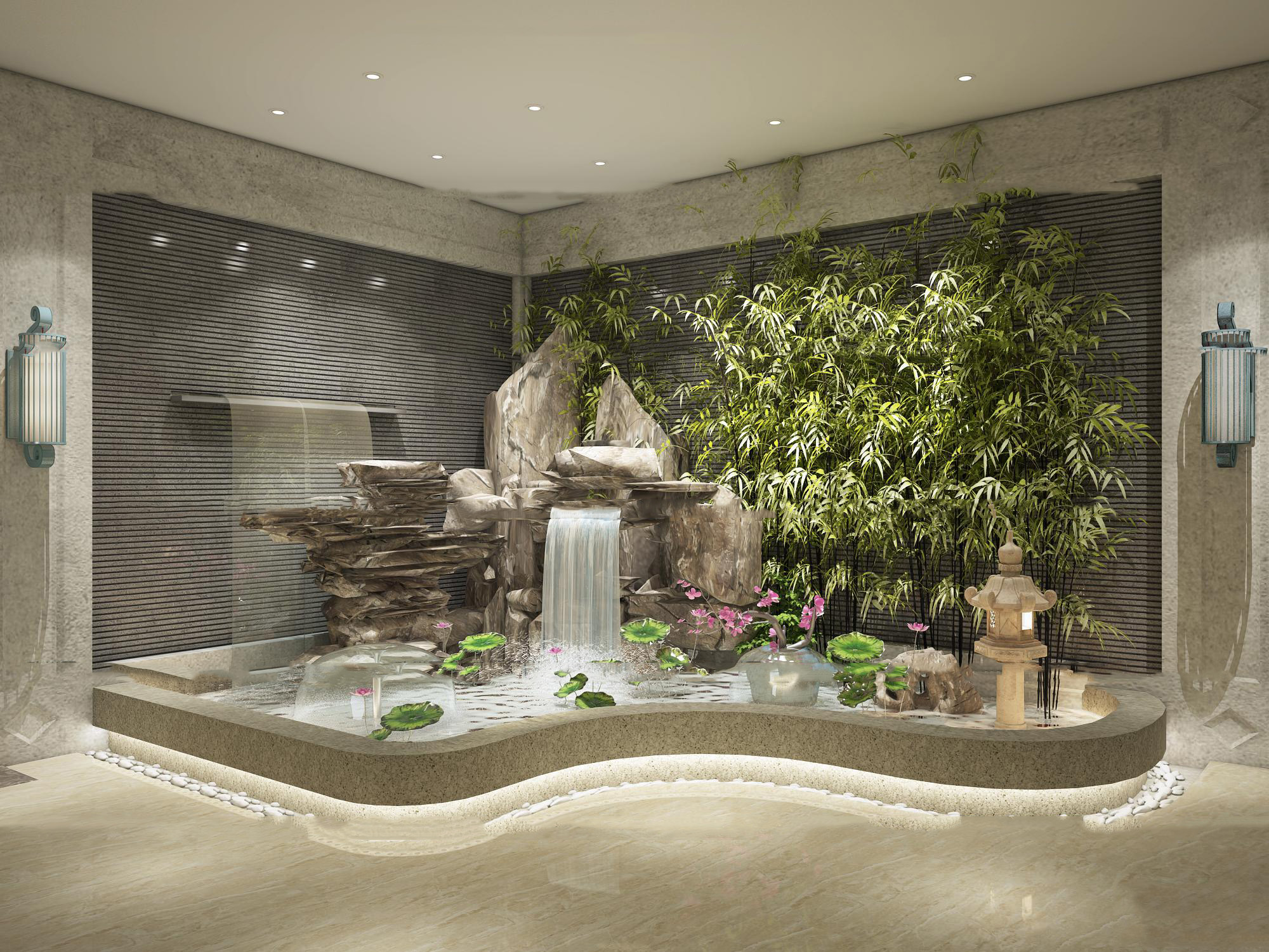 【名师联】新中式假山水景组合141232