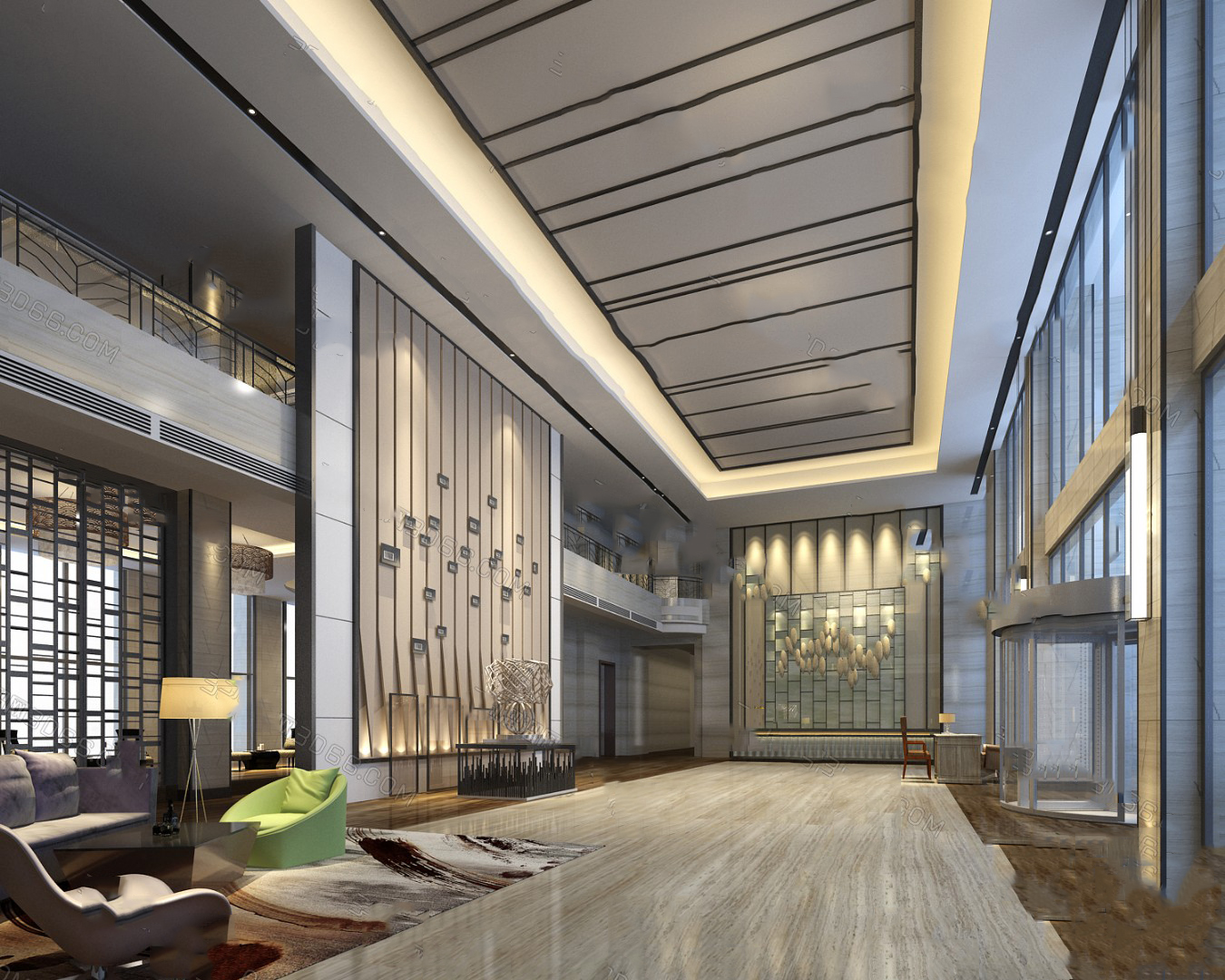 【名师联】现代酒店大厅6142178