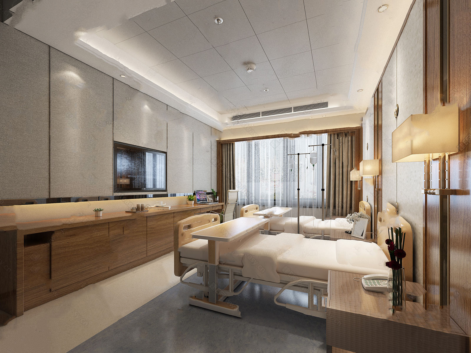 【名师联】新中式vip病房142096