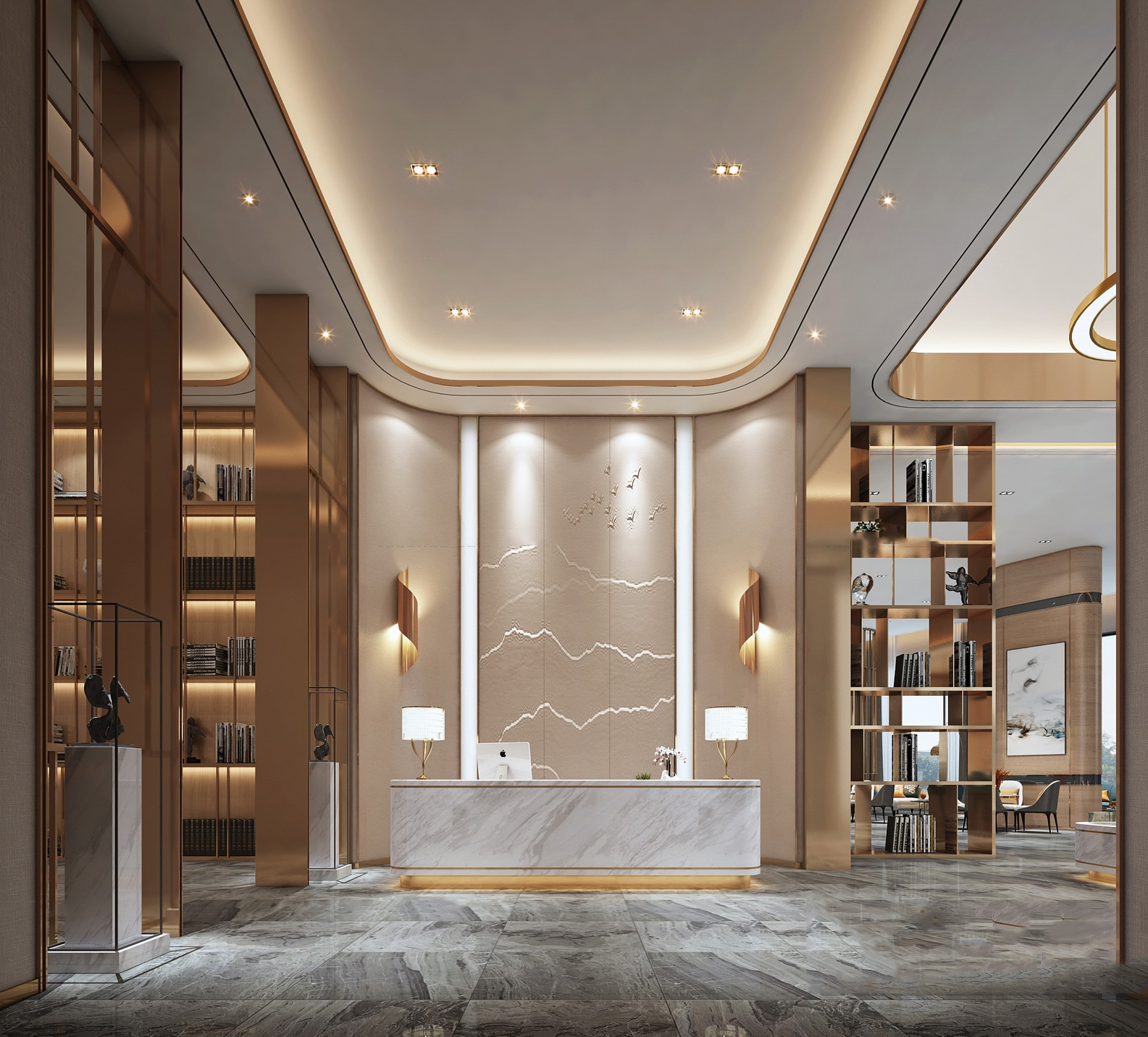 【名师联】新中式风格大堂13148010