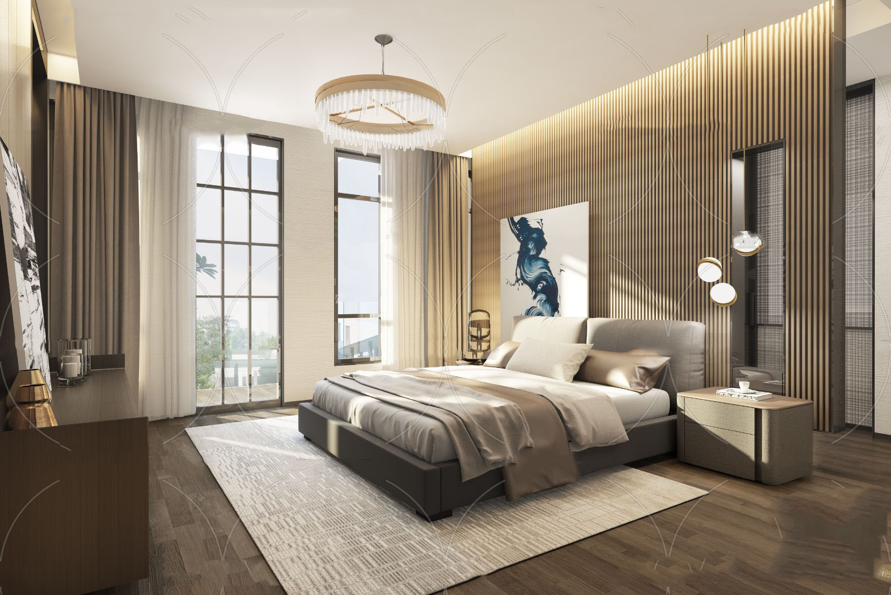 【名师联】现代卧室主人房2153583