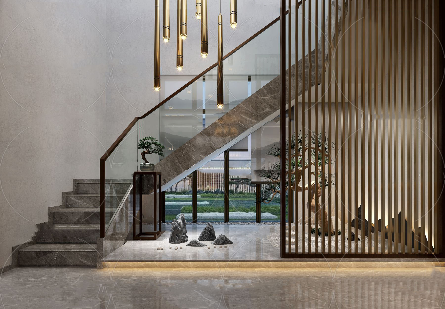 【名师联】新中式楼梯152569