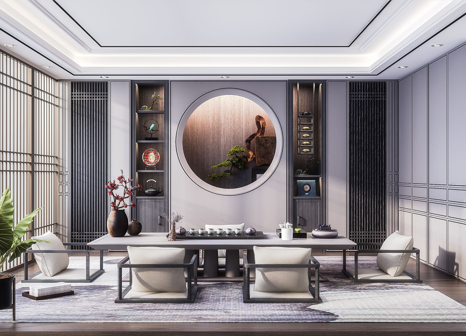 【名师联】新中式禅意茶室3161362