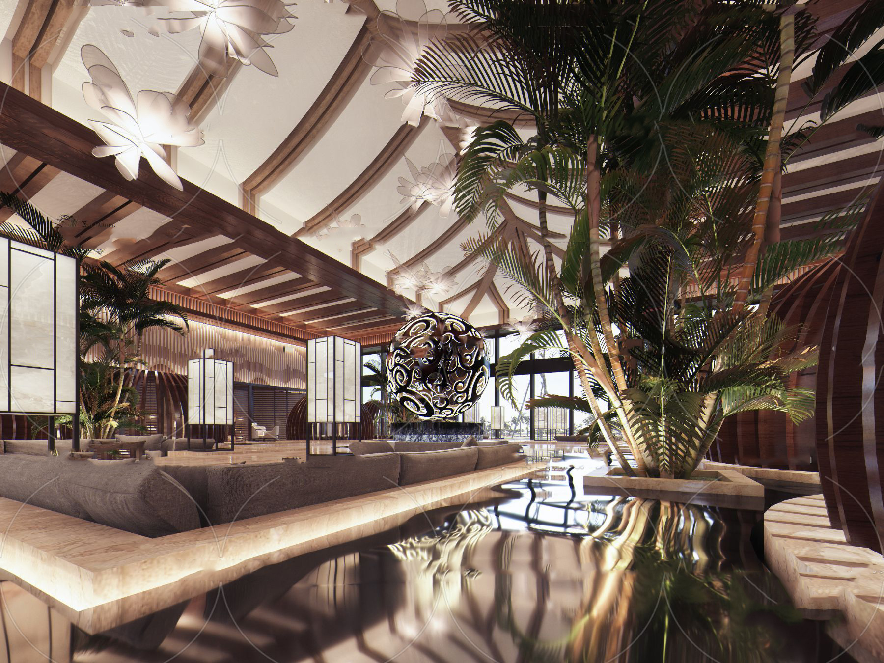 【名师联】东南亚酒店大堂165503