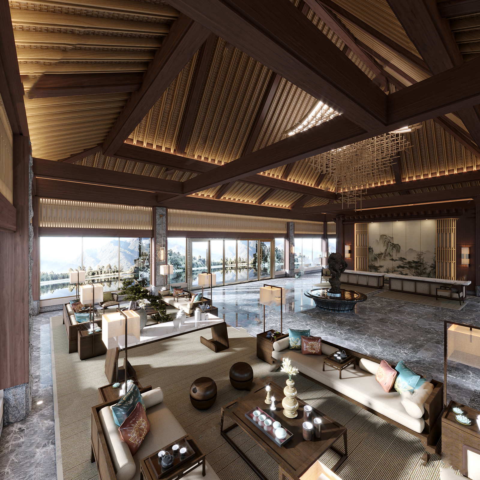 【名师联】东南亚酒店大堂201007