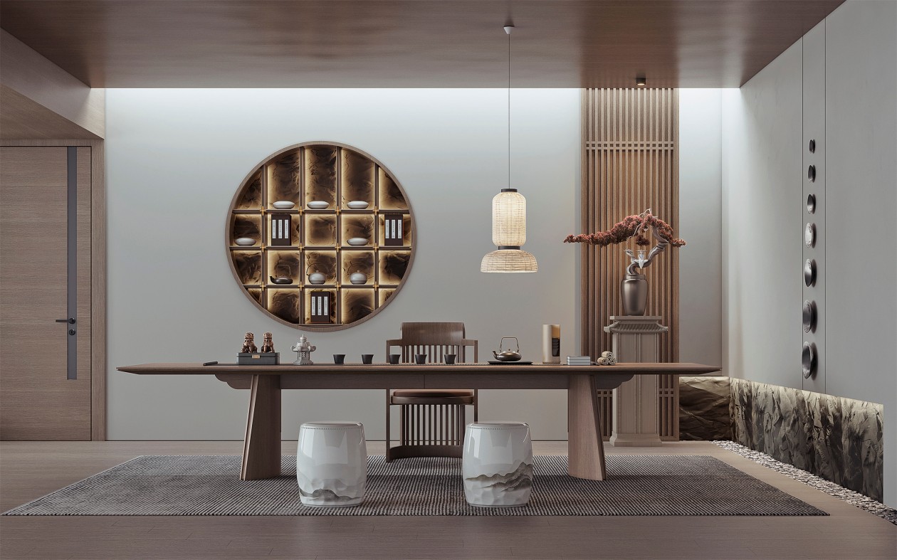 【名师联】新中式茶室品茶区204015