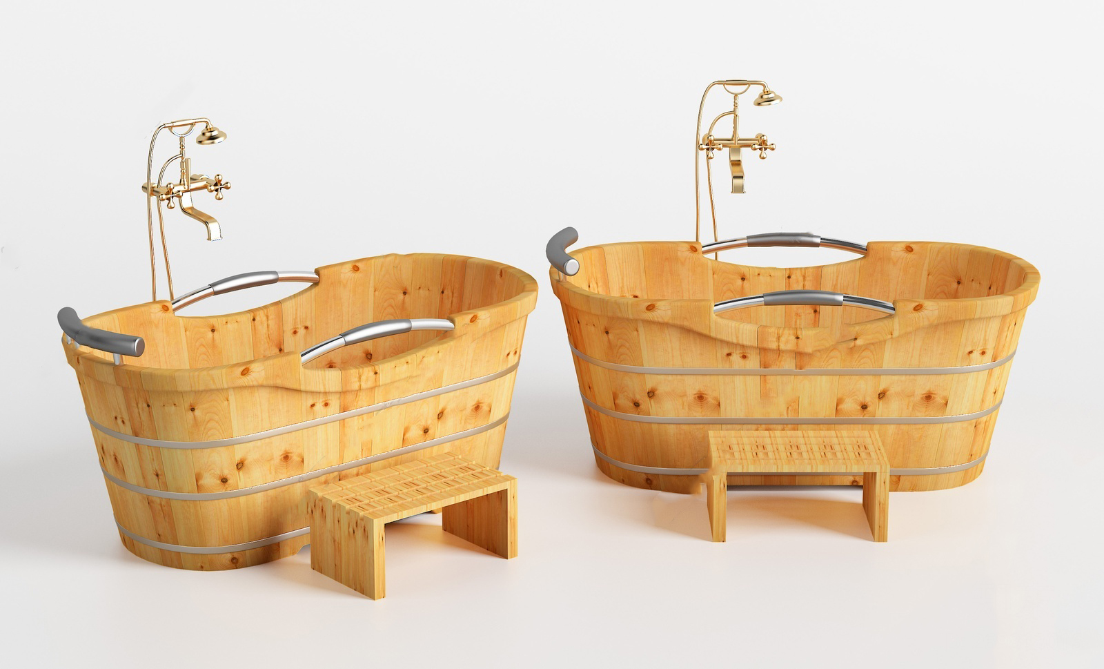 【名师联】北欧木质浴盆207457 【查看模型】