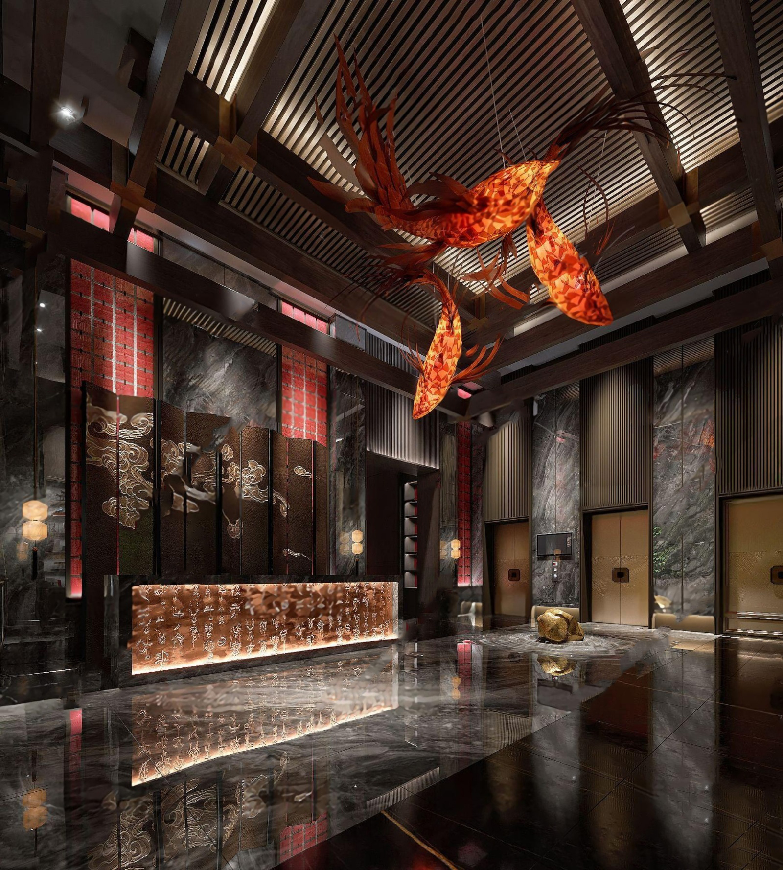 【名师联】新中式酒店大堂前台211733