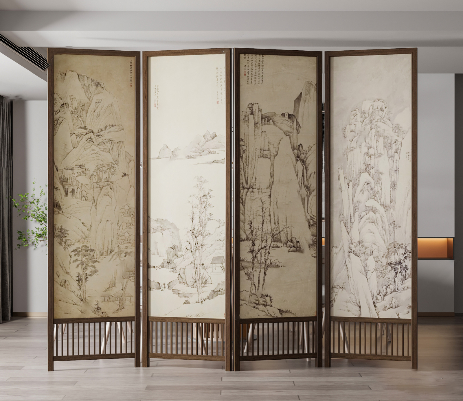 单体模型 国外模型 构件 屏风