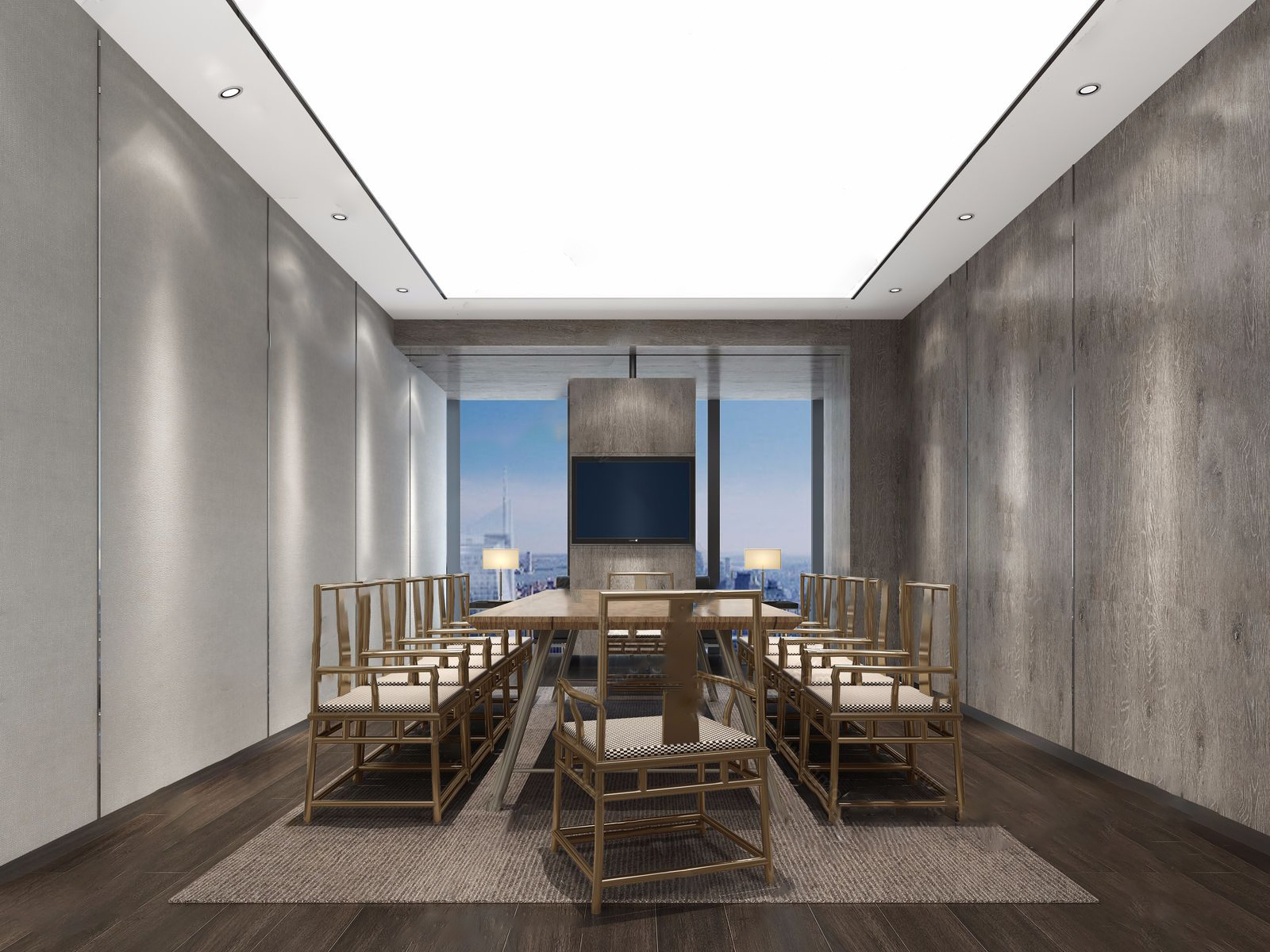 【名师联】新中式会议室231784