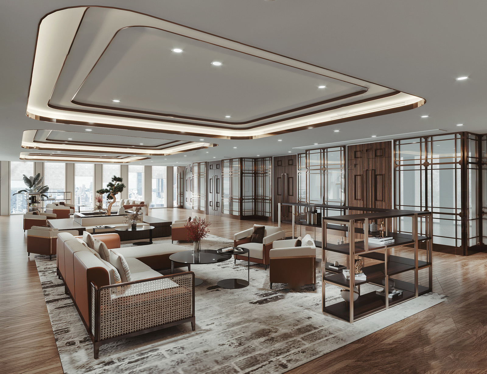 【名师联】新中式酒店大堂238975