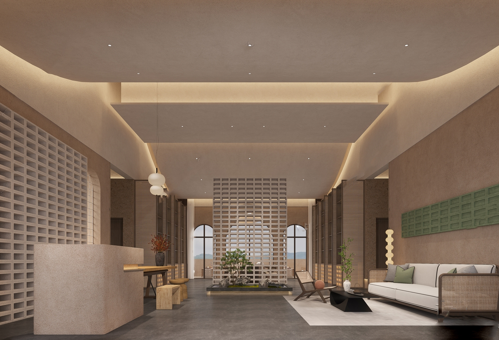 【名师联】侘寂民宿大堂244314