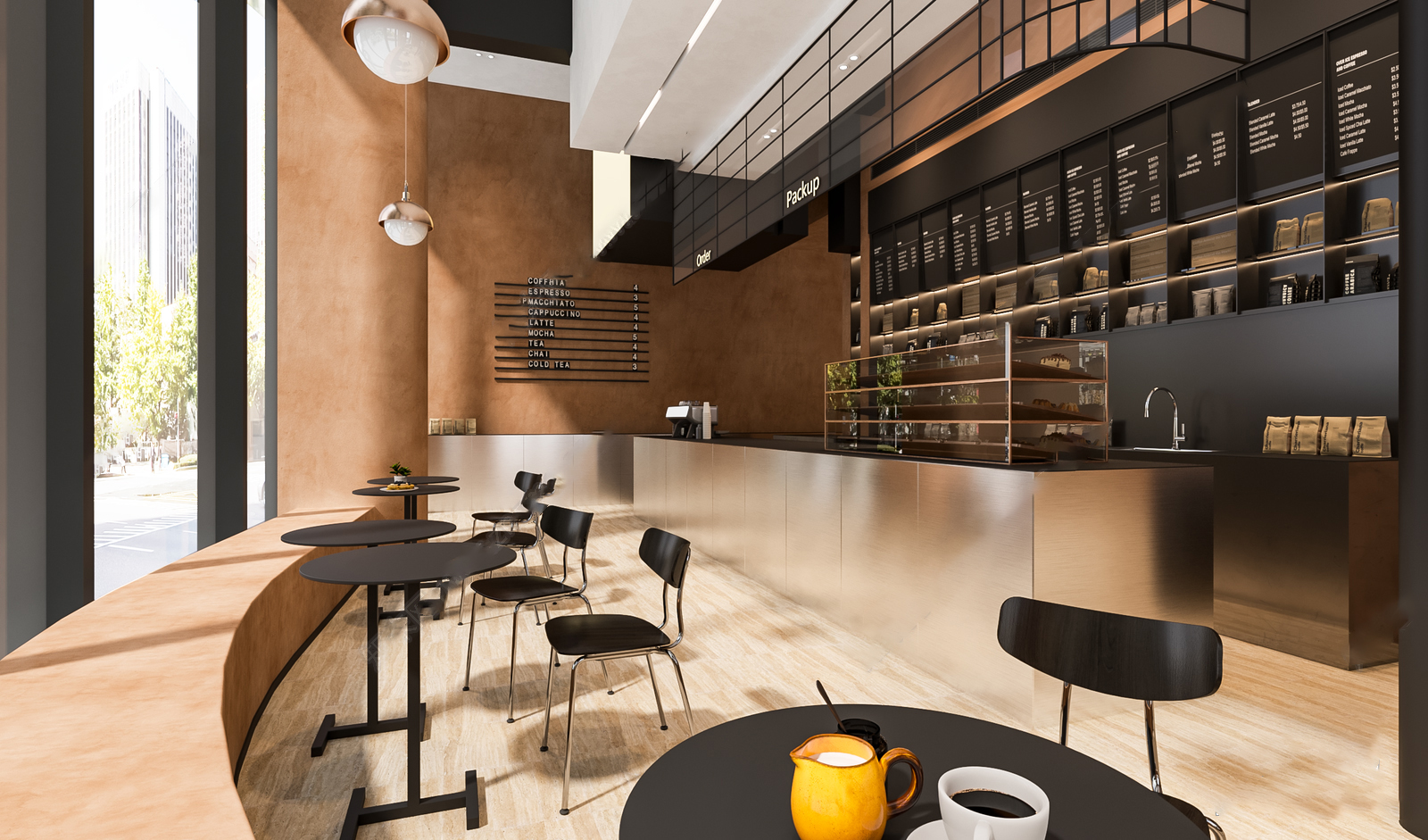 烘焙店 设计氛围 轻奢主义 清新明亮 高级灰 场景模型 餐饮空间 咖啡