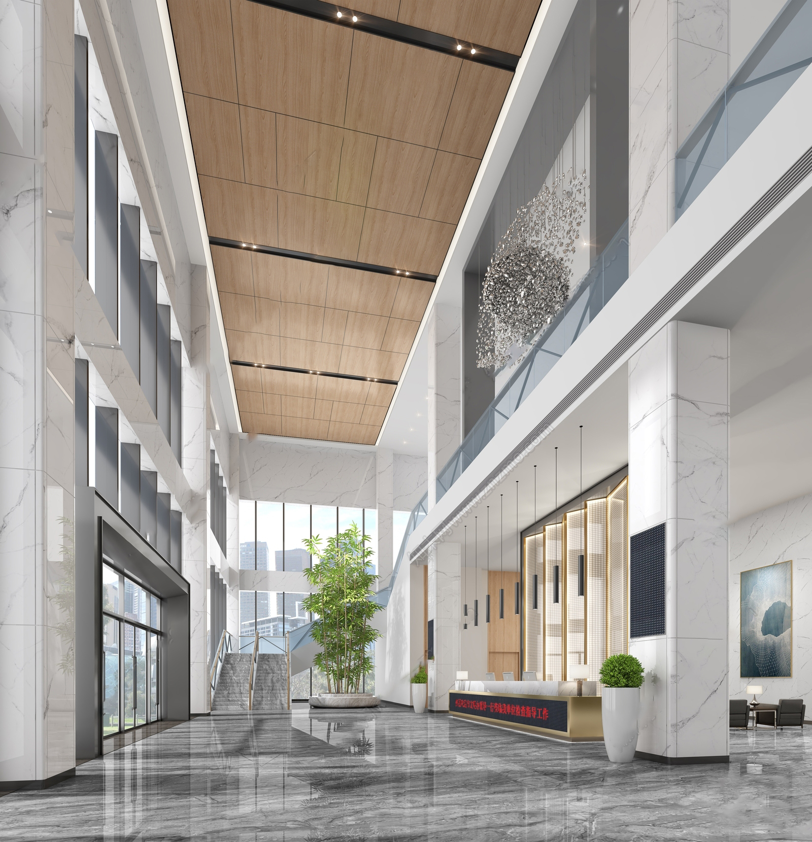 【名师联】现代办公大堂251234