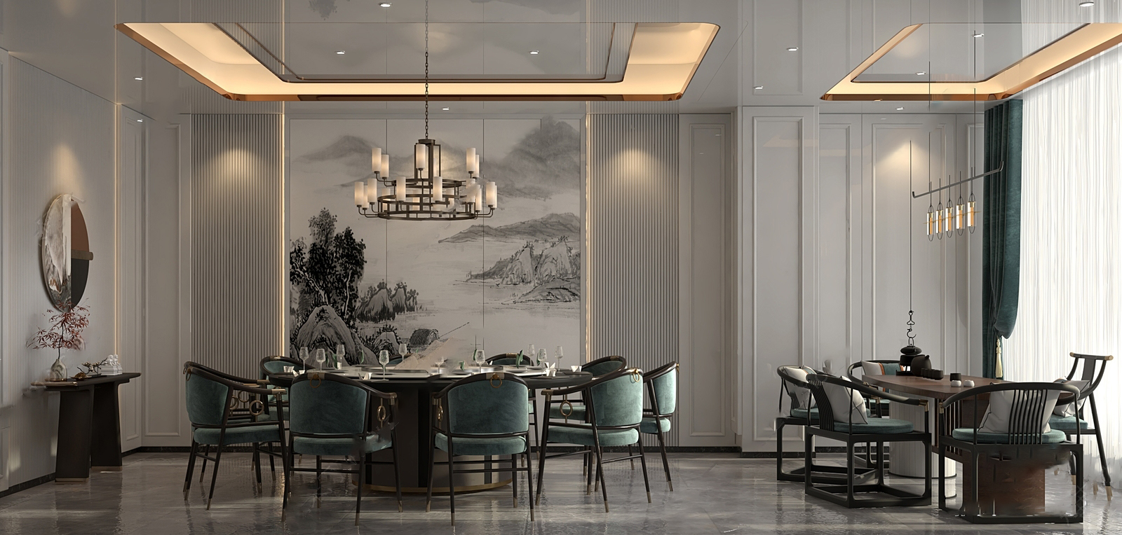 酒店设计 & 民宿设计 高端精品酒店 新中式风格 场景模型 酒店 & 民宿